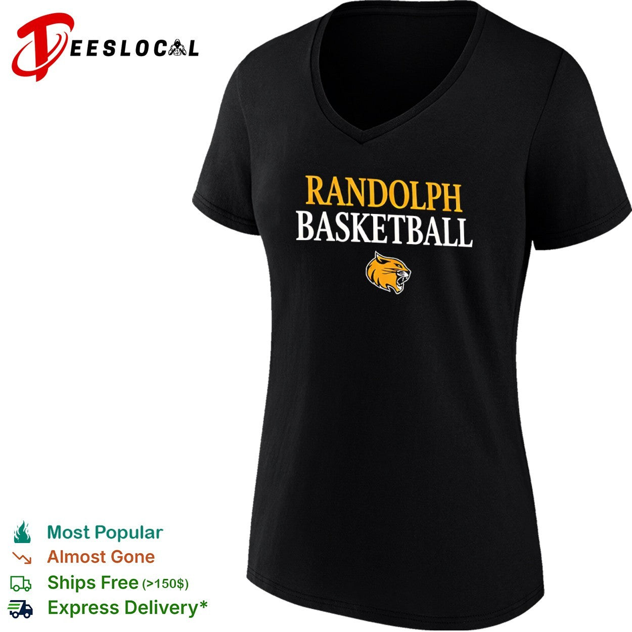 Randolph Wildcats Basketball logo shirt