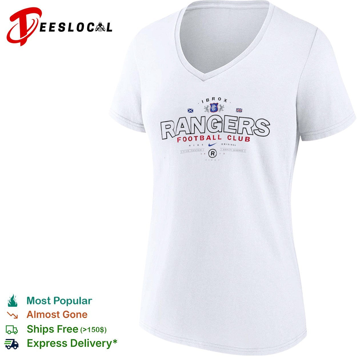 Rangers Football Club vintage Ibrox shirt