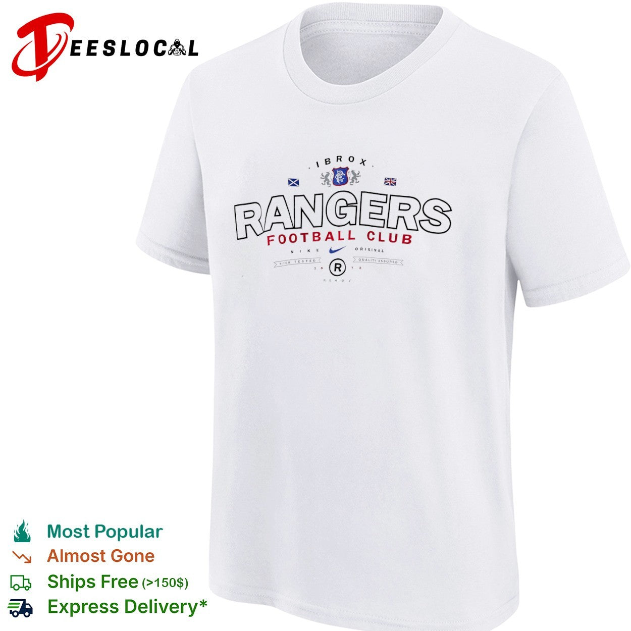 Rangers Football Club vintage Ibrox shirt