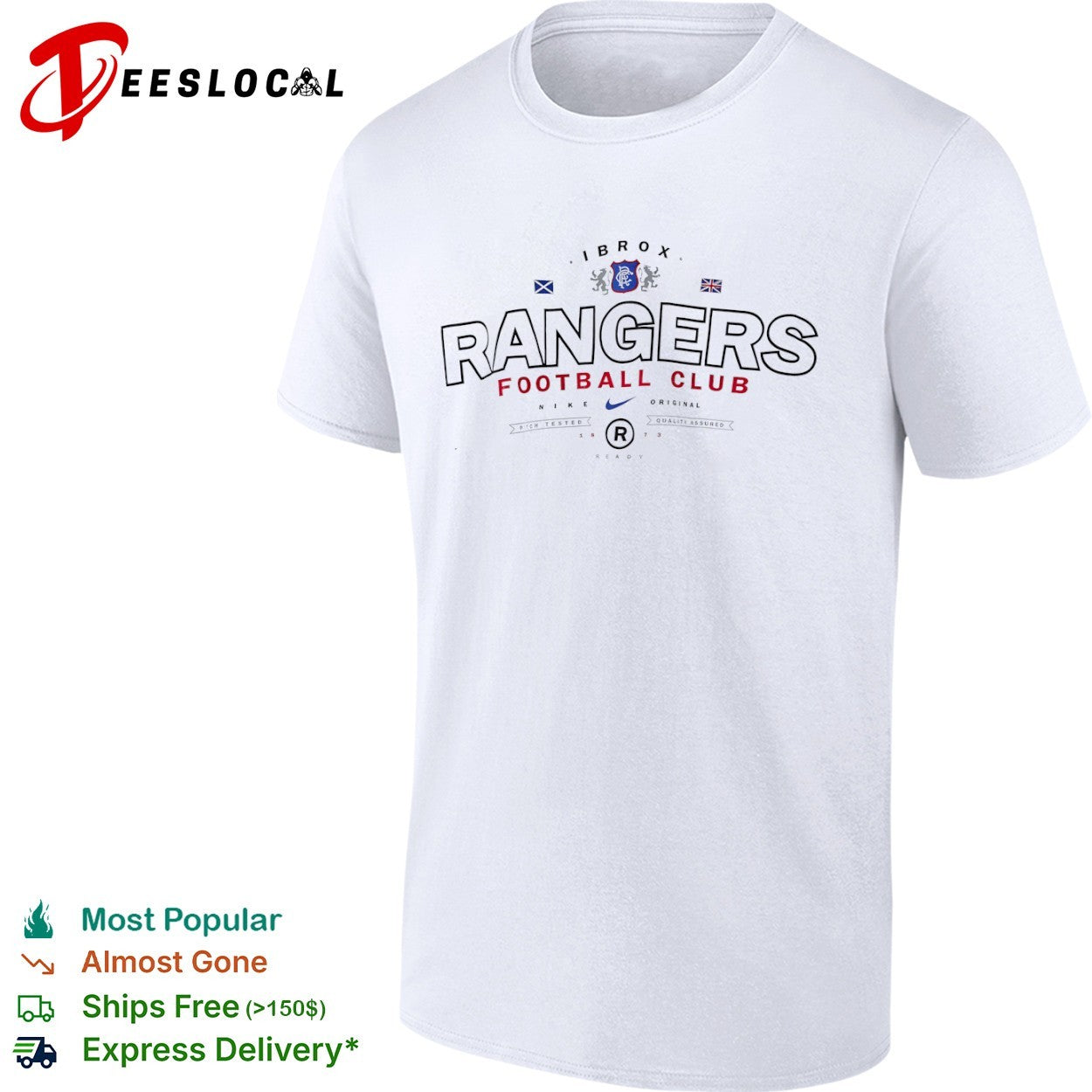 Rangers Football Club vintage Ibrox shirt