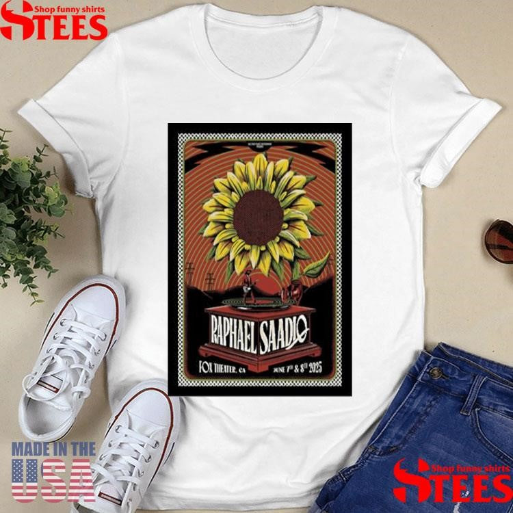 Raphael Saadiq Jun 7-8 2025 The Fox Theater Oakland In Oakland, Ca T-shirt