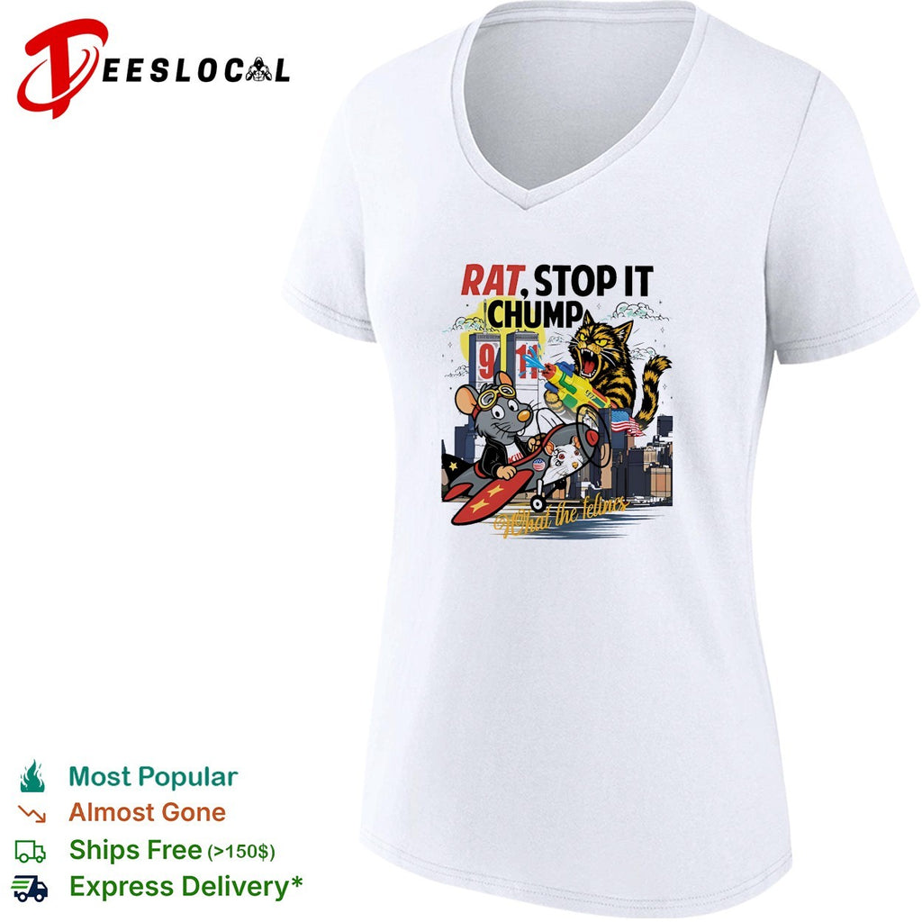 Rat stop it chumpa mouse plane NYC shirt