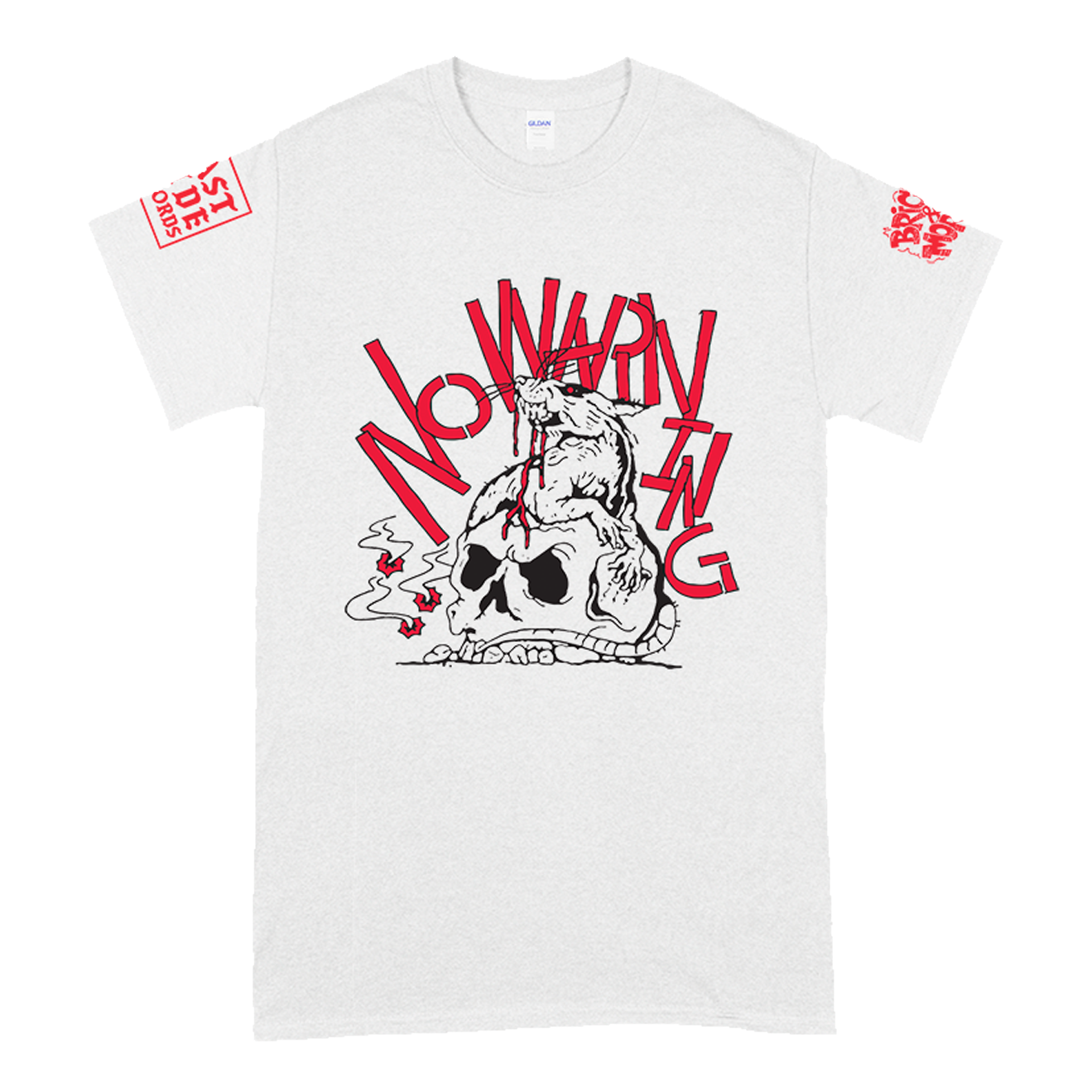 "Rat Skull" T-Shirt (White) Hoodie, Sweatshirt | CiraTrend.com