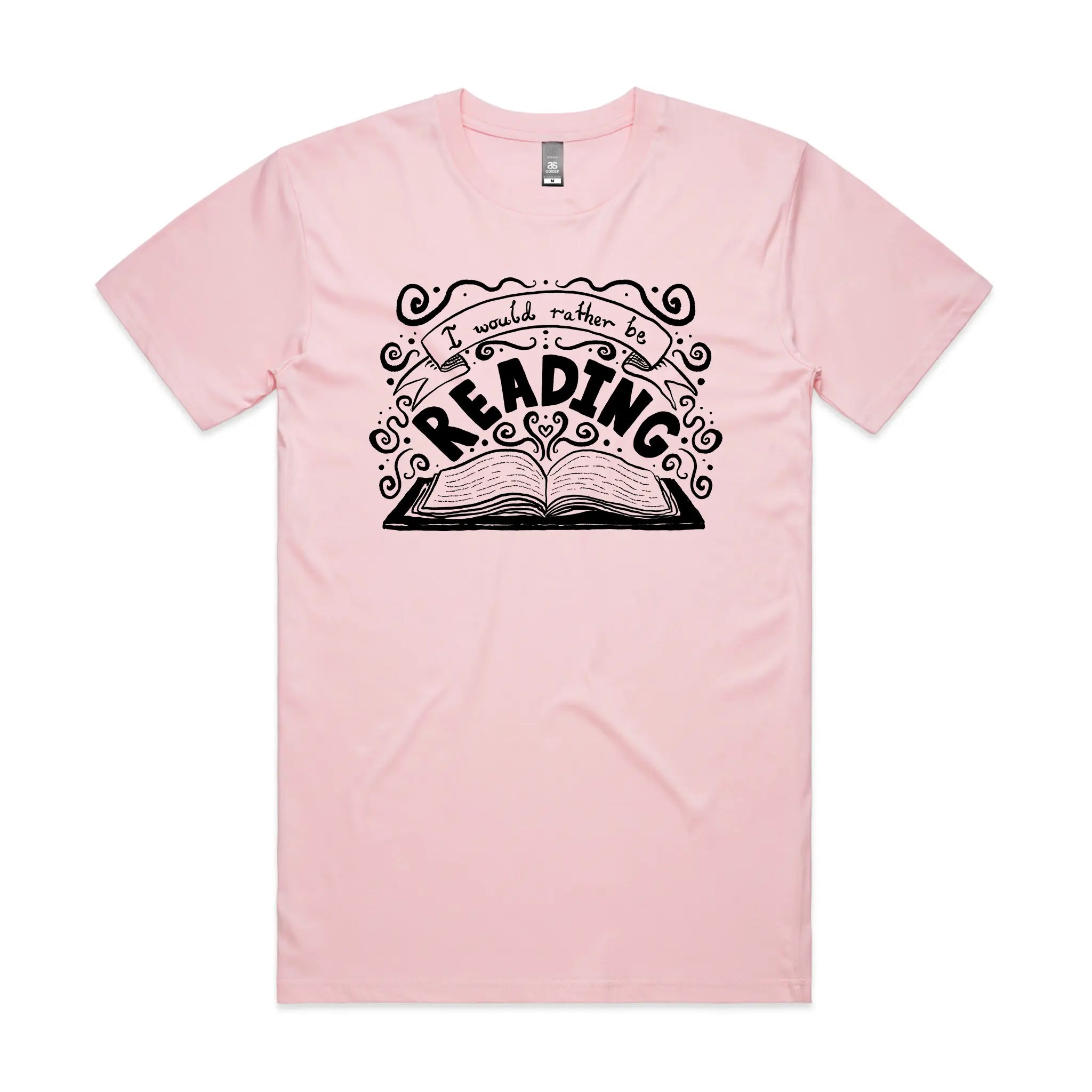 Rather Be Reading Tee Hoodie, Sweatshirt | CiraTrend.com (Image 2)