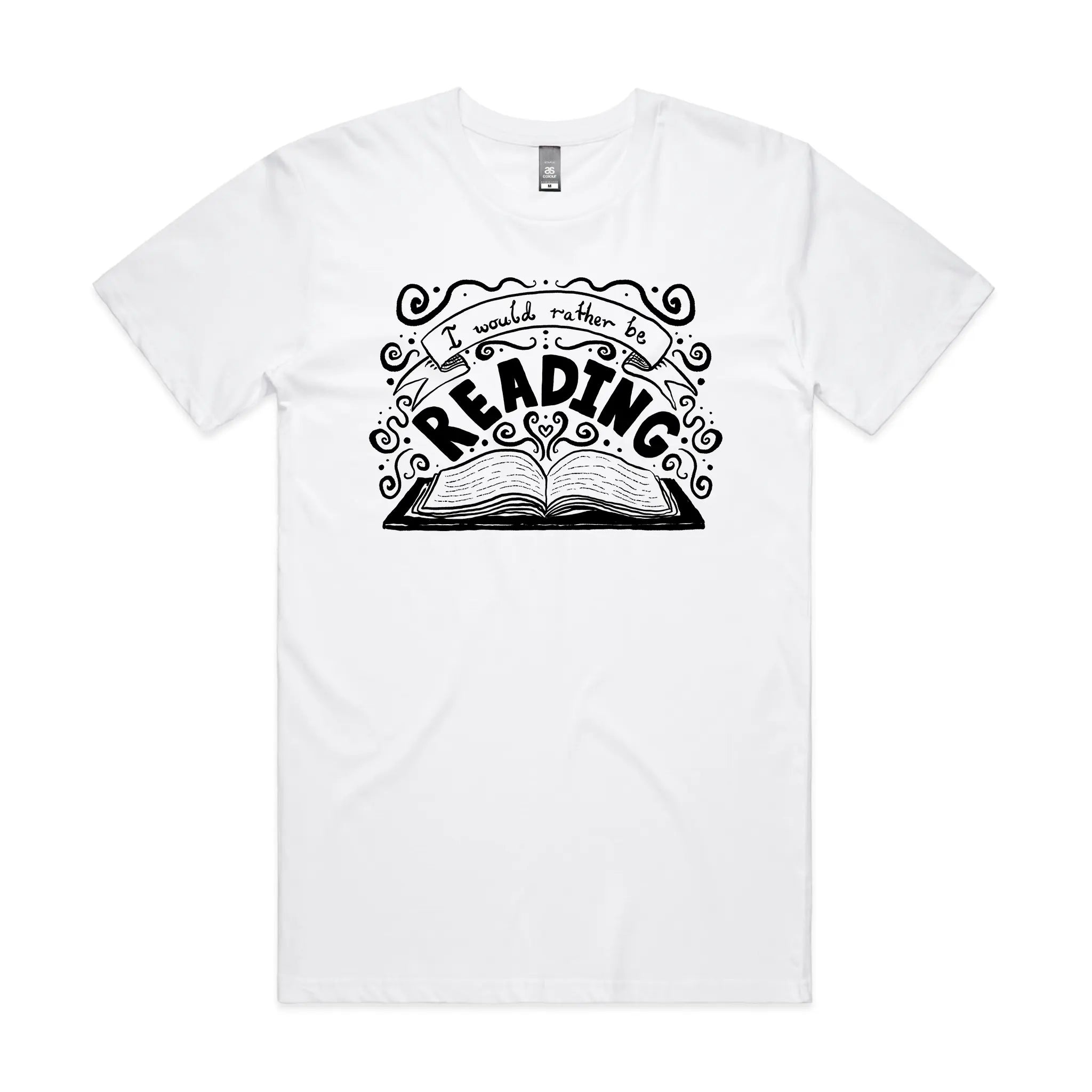 Rather Be Reading Tee Hoodie, Sweatshirt | CiraTrend.com (Image 3)