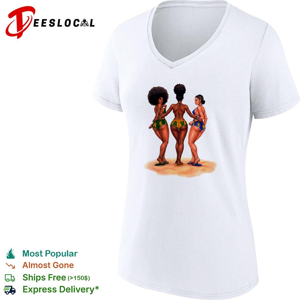 Raven three girls aesthetic beach summer shirt