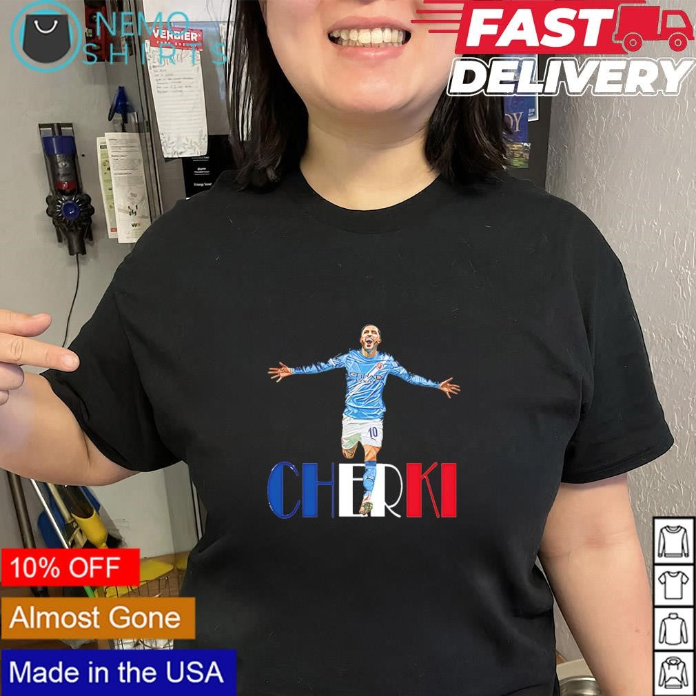 Rayan Cherki Manchester City 10 footballer shirt