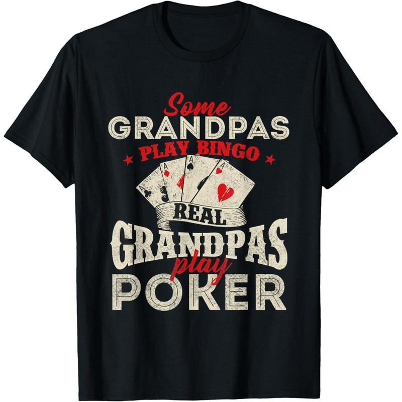 Real Grandpas Play Poker - Funny Card Player Casino Gambler T-Shirt made in usa Hoodie, Sweatshirt | CiraTrend.com