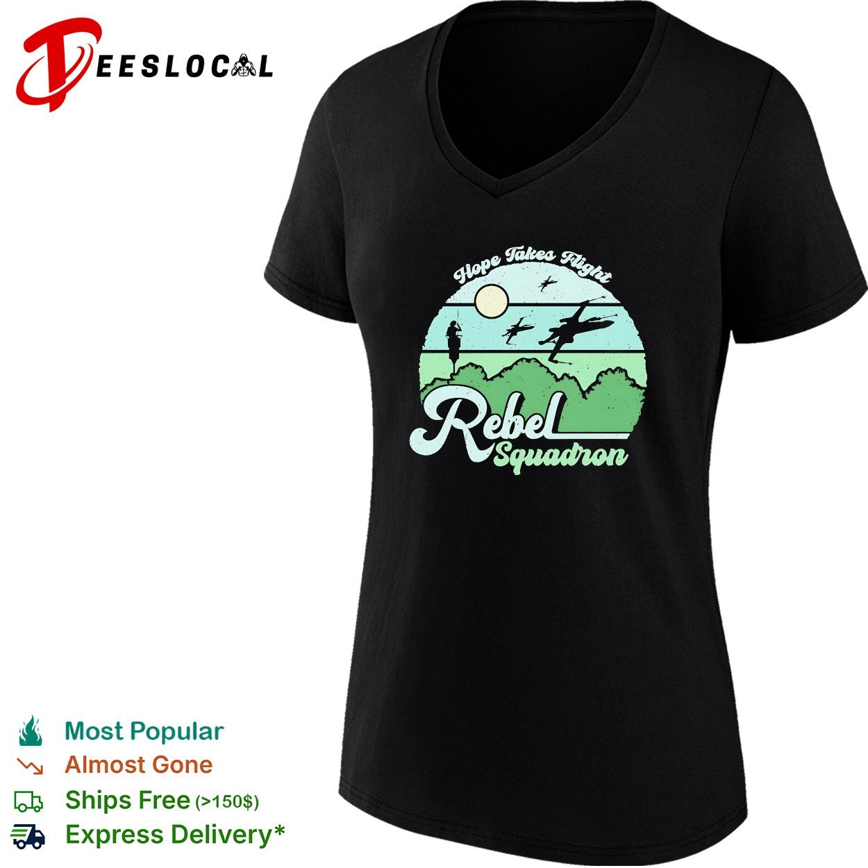 Rebel Squadron Hope Takes Flight vintage shirt