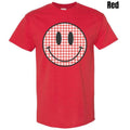 Red Gingham Happy Face Gildan Short Sleeve T-Shirt 'NLB' Hoodie, Sweatshirt | CiraTrend.com