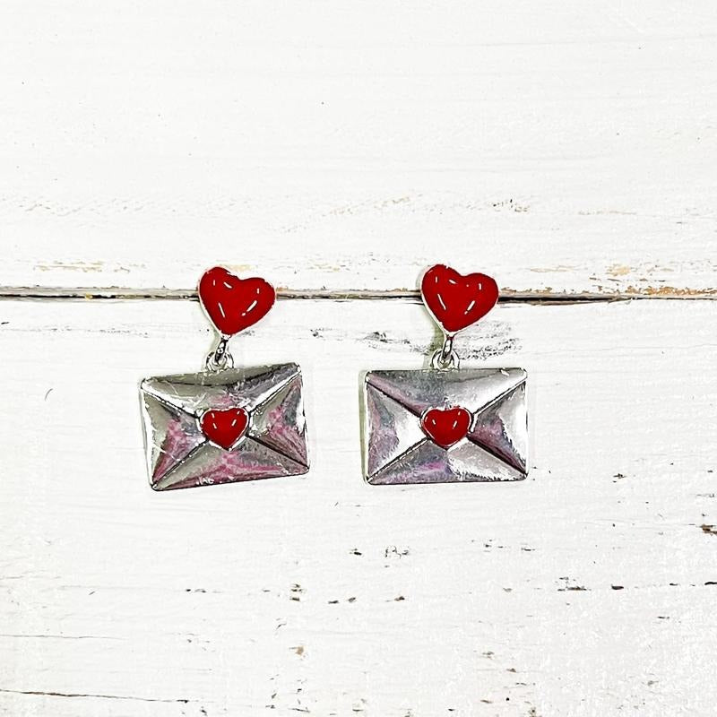 Red Heart Letter Earrings T-Shirts, Hoodie, Sweatshirt | CiraTrend.com