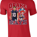 Red New England Drake Maye Bootleg Style T-Shirt Hoodie, Sweatshirt | CiraTrend.com