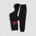 Gymreapers Black/Red Phantom Warm-Up Set - Fleece Joggers and Hoodie for All Seasons T-Shirts, Sweatshirt | CiraTrend.com