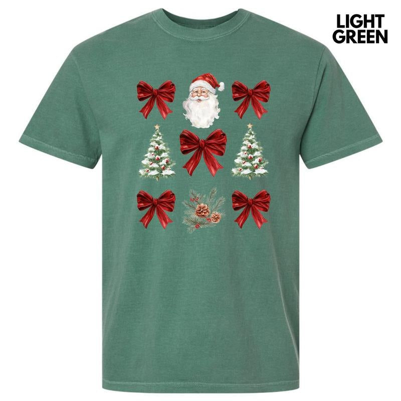 Red Santa Collage Comfort Colors T-Shirt 'NLB' Hoodie, Sweatshirt | CiraTrend.com