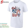 Red White and 250 USA Flag Patriotic Independence Day Fourth of July Celebration shirt