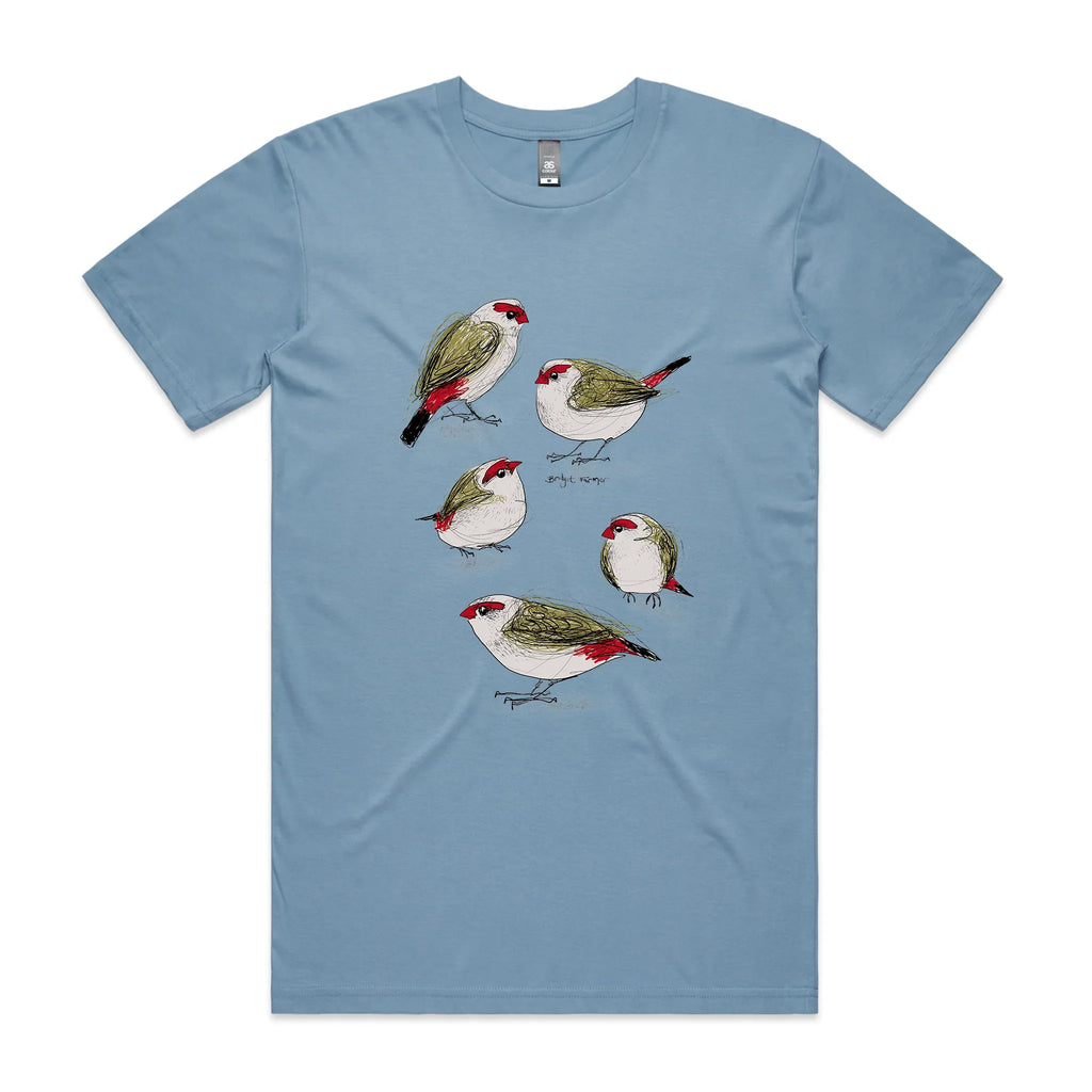 Red Browed Finches Tee Hoodie, Sweatshirt | CiraTrend.com (Image 3)