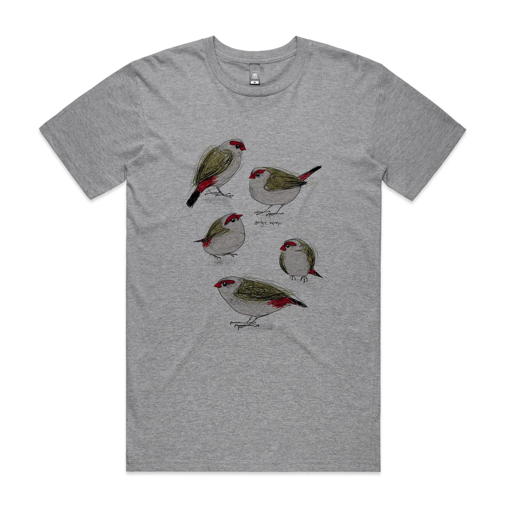 Red Browed Finches Tee Hoodie, Sweatshirt | CiraTrend.com (Image 4)