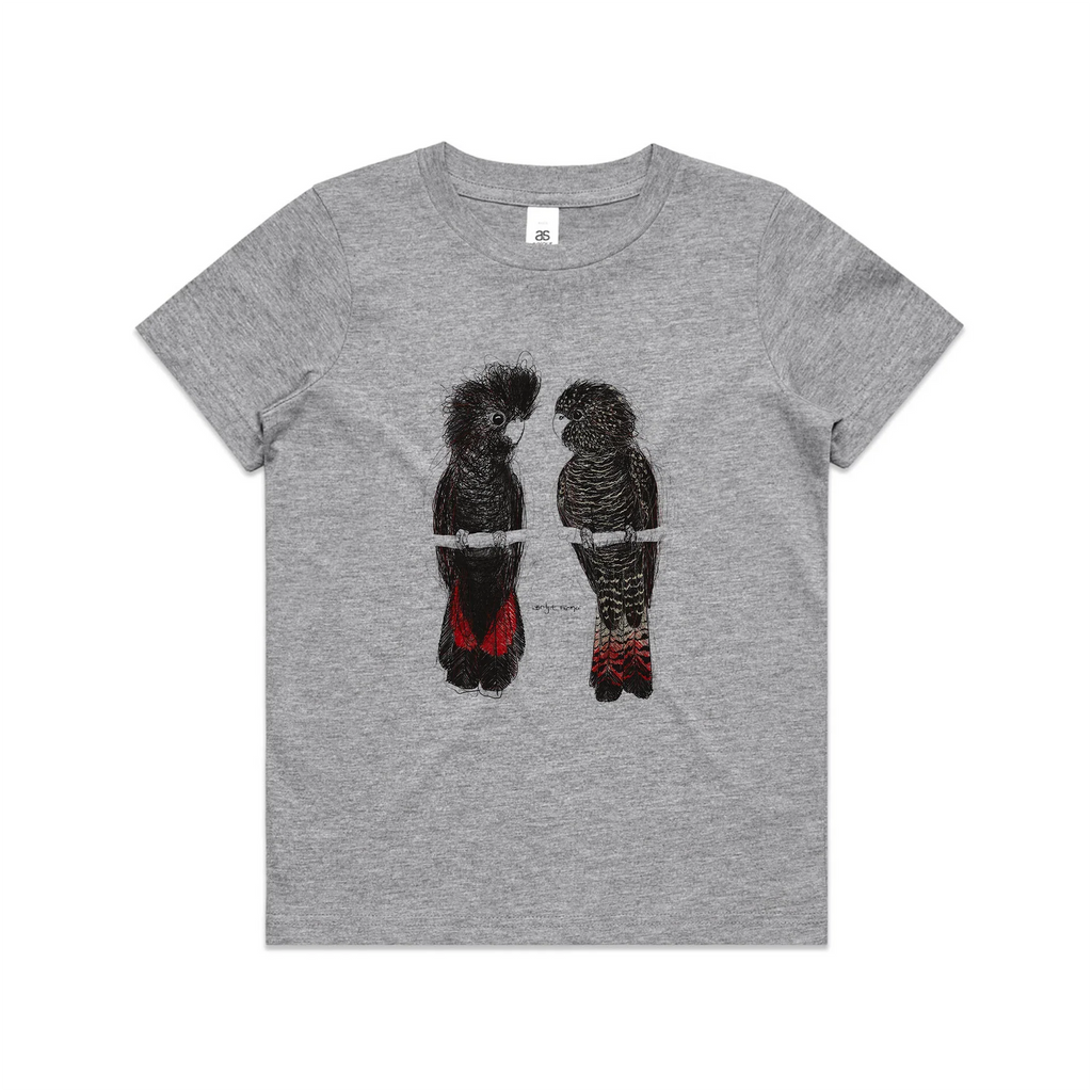 Red Tailed Black Cockatoos Kids Tee Hoodie, Sweatshirt | CiraTrend.com (Image 5)