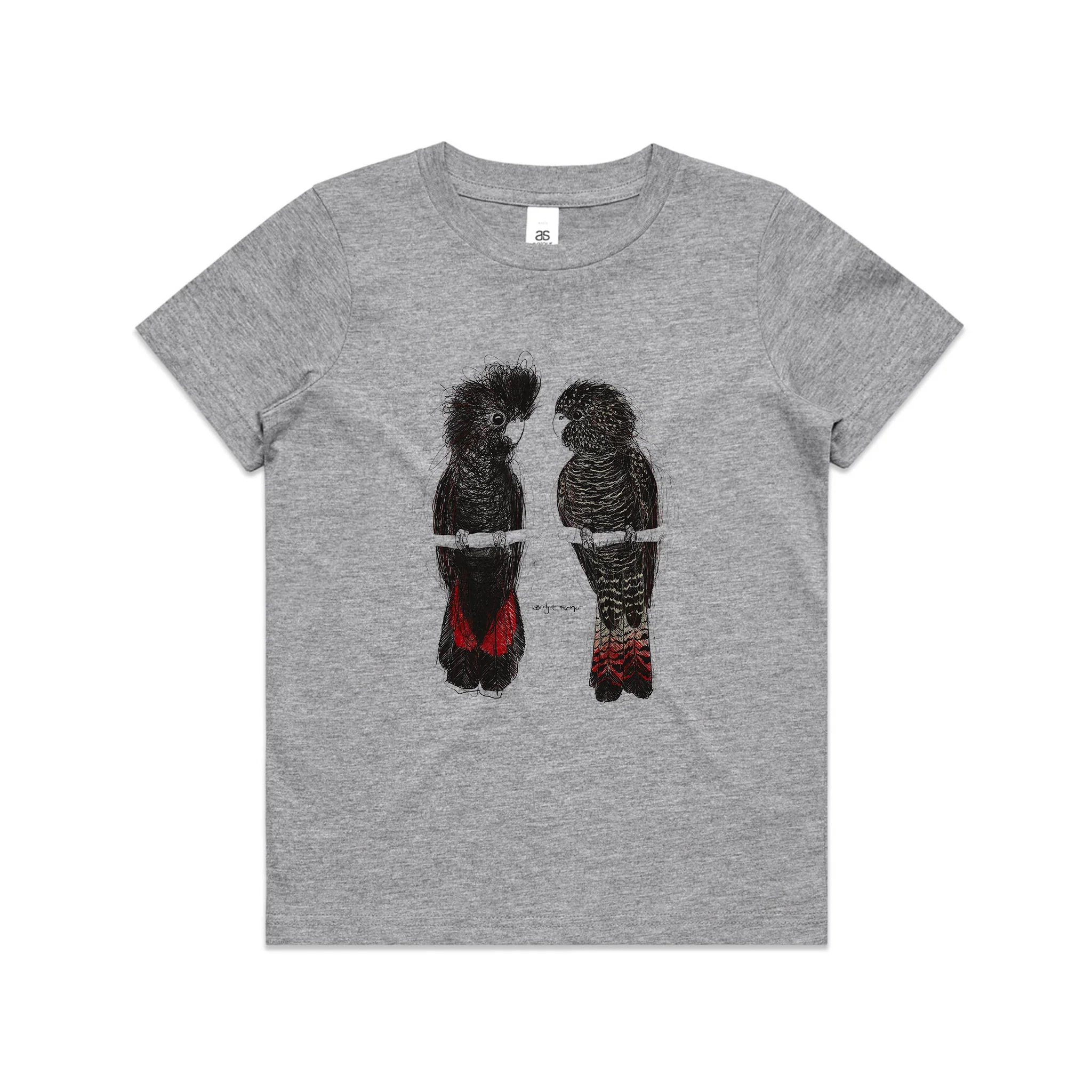 Red Tailed Black Cockatoos Kids Tee Hoodie, Sweatshirt | CiraTrend.com (Image 5)