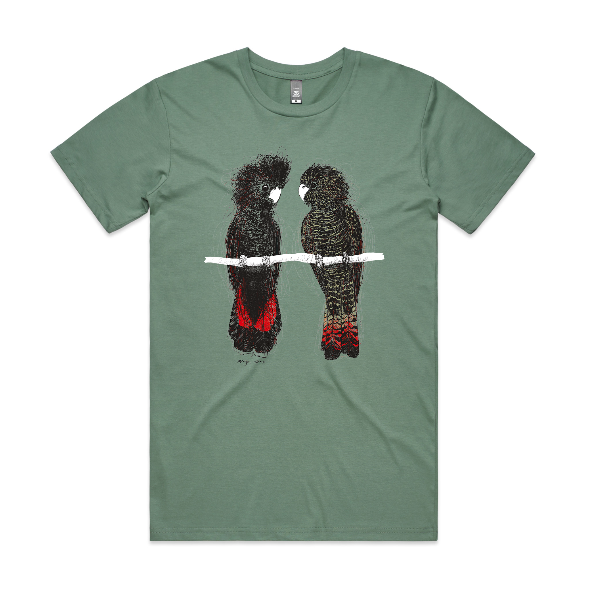 Red Tailed Black Cockatoos Tee Hoodie, Sweatshirt | CiraTrend.com (Image 2)
