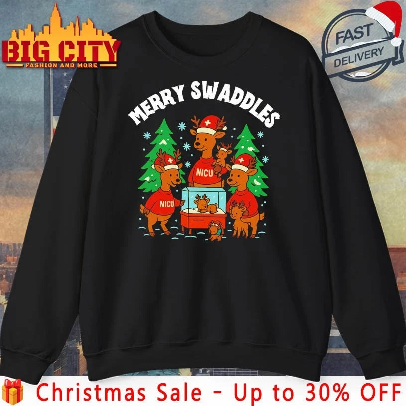 Reindeers Merry Swaddles Christmas shirt
