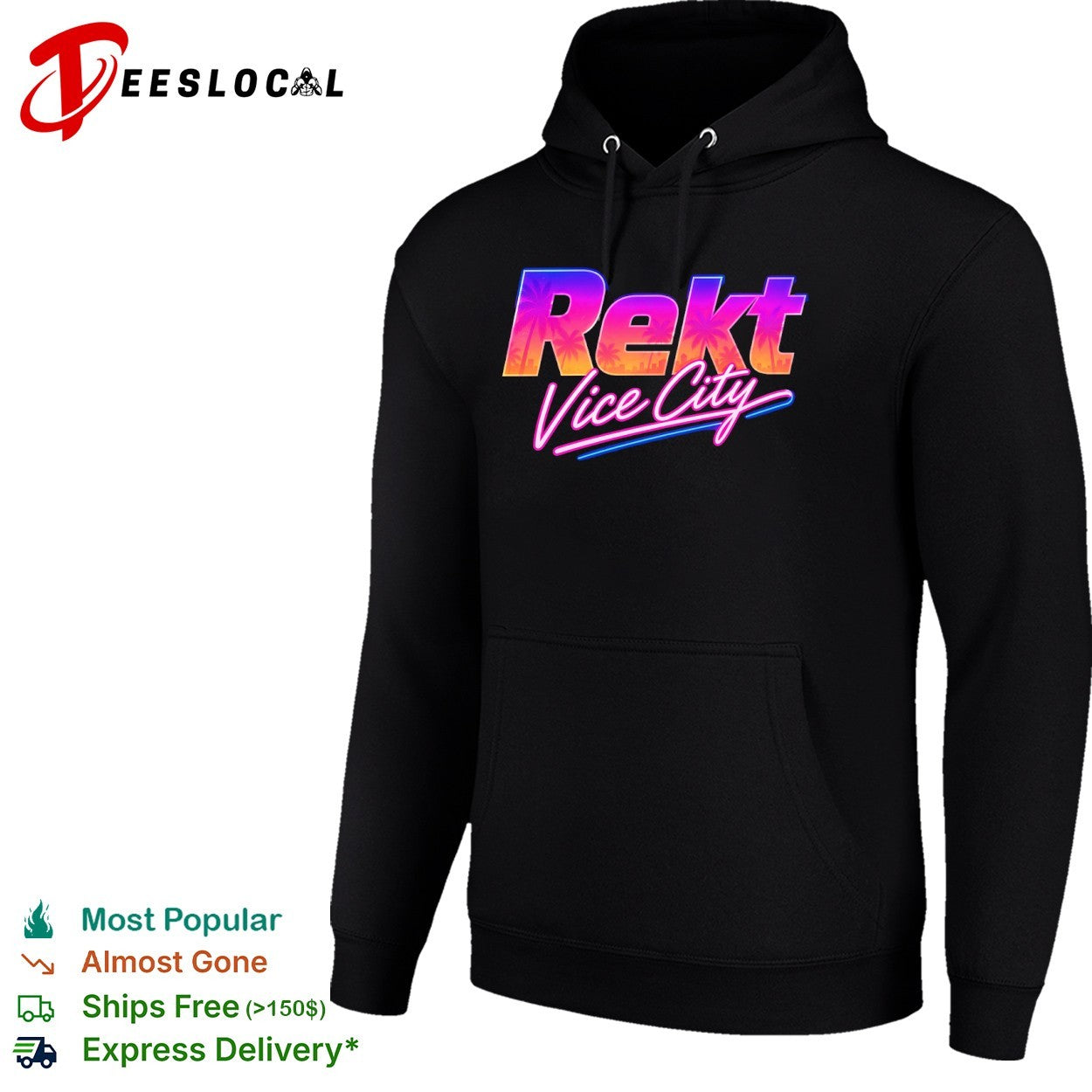 Rekt Vice City neon shirt