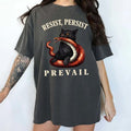 Resist Persist Prevail Comfort Colors Shirt, Subtle FDT T-shirt, Sarcatsic Graphic Tee, Feminist Clothing, Cat Ladies...