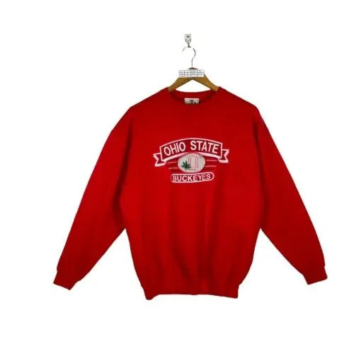 Retro 80s Ohio State University Buckeyes NCAA Pullover Crewneck Cotton Hoodie Sweatshirt T-Shirts | CiraTrend.com