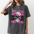 Retro Anti Society Comfort Colors, Homebody Crewneck Women Tee, Sarcastic Gift for Her, Comfy Introvert Womenswear...