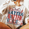 Retro Baseball Batter Batter Swing Shirt Shirt Baseball Saying Shirt Game Day Baseball Coquette Bow Shirt Shirt Retro...