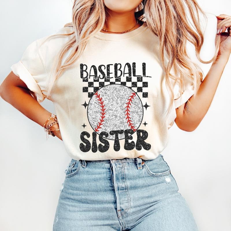 Retro Baseball Sister T-Shirt, Baseball T-Shirt, Sports T-Shirt Hoodie, Sweatshirt | CiraTrend.com