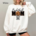 Retro Basketball Mom Sweatshirt, Sparkly Glitter Basketball Tee, Trendy Basketball Mama Game Day Shirt, Cozy Fleece...
