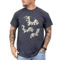 Retro Bats Shirt, Gothic Bat Graphic Printed Tee, Vintage Gothic Vampire Bats Shirt, Spooky Vibes T-shirt, Halloween...
