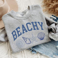 Retro Beachy Seashells Sweatshirt, Summer Beach Shirt, Gift for Her, Ocean Beach Lover Gift, Summer Vacation Shirt,...