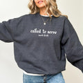 Retro Called To Served Sweatshirt, Religious Crewneck, Bible Verse Long Sleeved Pullover, Christian Gift Ideas T-Shirts,...