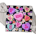 Retro Candy Hearts Valentine's Day Sweatshirt, Vintage Valentine Crewneck T-Shirts, Hoodie | CiraTrend.com