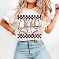 Retro Checkered Baseball tshirt-sweatshirt-hoodie, Baseball Mom sweatshirt, Game Day Baseball hoodie, Baseball Coquette...