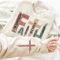 Retro Christian Sweatshirt, Bible Verse Sweatshirt, Religious Sweatshirt, Retro Faith Sweatshirt, Christian Cross...