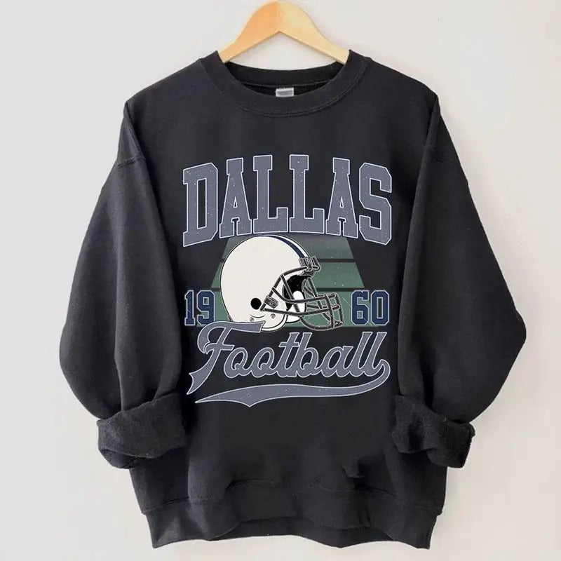 Retro Dallas Football Sweatshirt, Trendy Dallas Football Fan Gift, Dallas Game Day Shirt, Dallas Shirt_ Game Day Shirt Hoodie