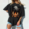Retro Ghost Book Reading Camping Gothic Halloween Teachers Shirt, Vintage Ghost Book Reading Sweatshirt, Halloween Trip...