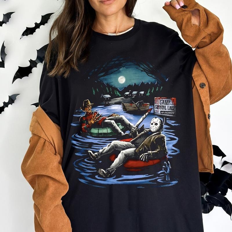 Retro Halloween Horror Movie Sweatshirt, Scream Sweatshirt, Horror Movies Characters Shirt, Halloween Sweatshirt Unisex...