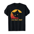 Retro I Do What I Want With My Cat Funny Gift T-Shirt 100%cotton Made in USA Hoodie, Sweatshirt | CiraTrend.com
