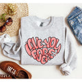 Retro I Love You Forever Sweatshirt, Vintage Valentine's Day Sweatshirt, Crew Neck, Women's, Crewneck, Valentine's Day,...