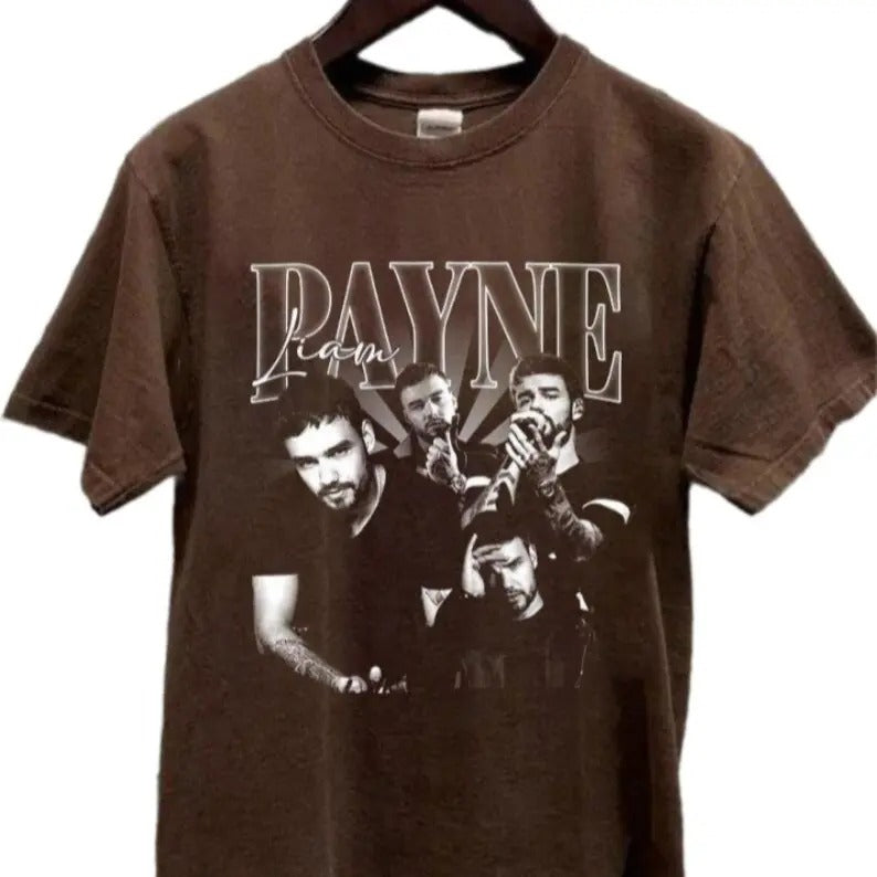 Retro Liam Payne Shirt, 90s Liam Payne unisex Tshirt, In Memory Of Liam Payne Shirt, Gift for fans Classic Collar Hoodie,...