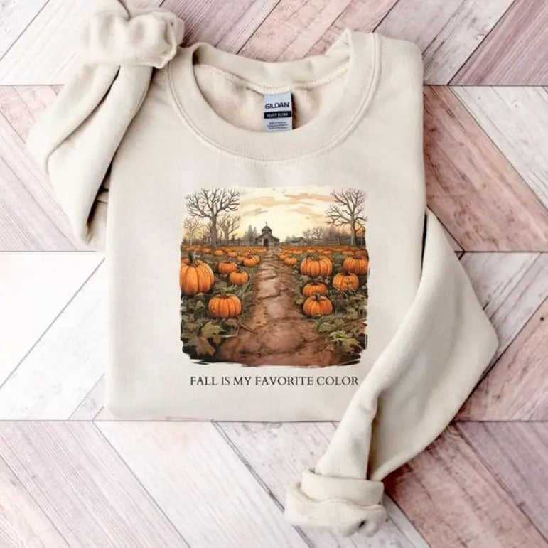 Retro Pumpkin Season Shirt - Sweatshirt