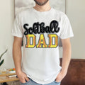 Retro Softball Dad Shirt for Men Unisex Premium 100% Cotton Funny Game Day Father's Day Gift