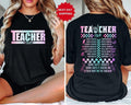 Retro Teacher Tour Front and Back Print Shirt, Back To School Shirt Hoodie, Sweatshirt | CiraTrend.com