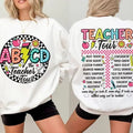 Retro Teacher Tour Shirt, ABCD Teacher Tour Shirt, Back To School, End of Year Shirt, Teacher Gift, Teacher T shirt,...