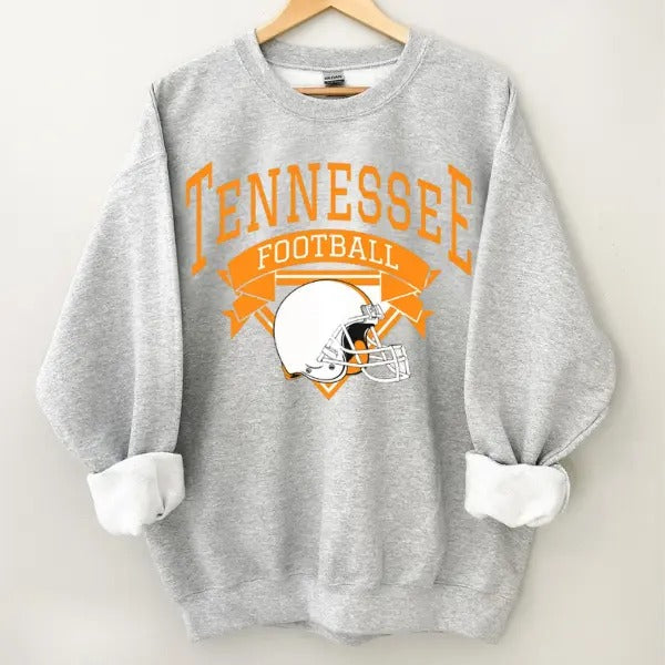 Retro Tennessee Football Shirt, Vintage Tennessee Football Tee, Tennessee T-Shirt, College Football Shirt Classic Cotton...