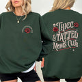 Retro Thicc Tatted Moms Club Sweatshirt, Vintage Tattoo Crewneck for Mom, Gothic Tattoos Are Trashy Sweater, Tattooed...